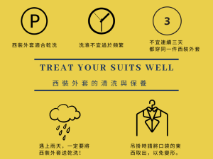 西裝外套清洗與保養